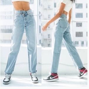 Revice Denim 90s Baby Asymmetrical Jeans 27 Brand NEW w/ tags!